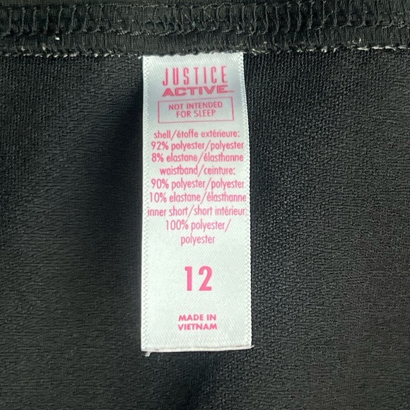 EUC Girls JUSTICE Active Athletic Shorts Bundle - Size 12 - Picture 7 of 15